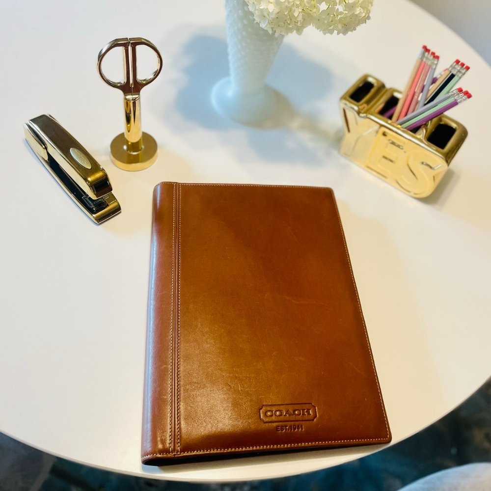 Vintage Coach Leather Writing Portfolio Style No. 5220